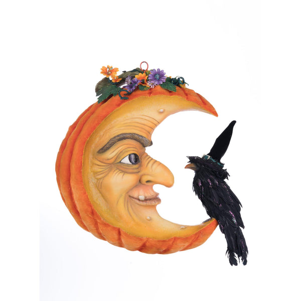 Load image into Gallery viewer, Katherine's Collection Pumpkin Moon Witch Wall Piece or Tabletop