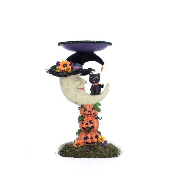 Load image into Gallery viewer, Katherine's Collection Jacks and Cats Moon Pillar Candle Holder