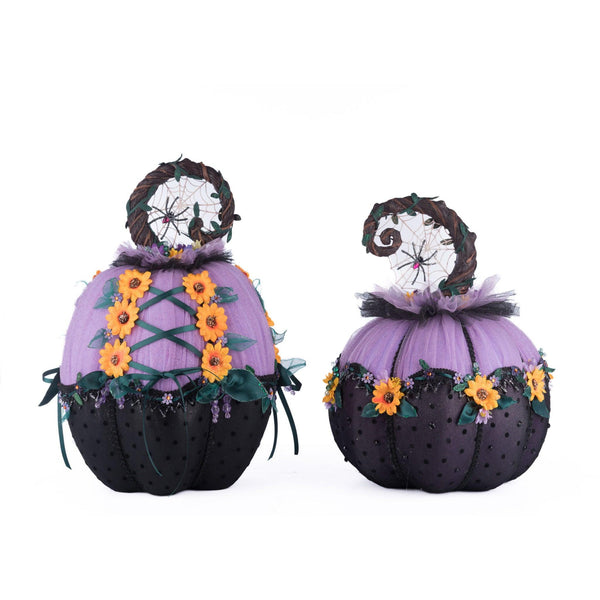 Load image into Gallery viewer, Katherine's Collection Jacks and Cats Pumpkins Set Of 2