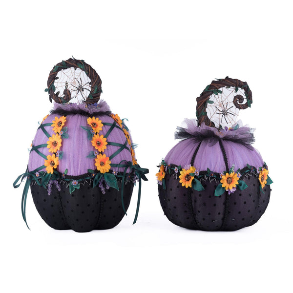 Load image into Gallery viewer, Katherine's Collection Jacks and Cats Pumpkins Set Of 2