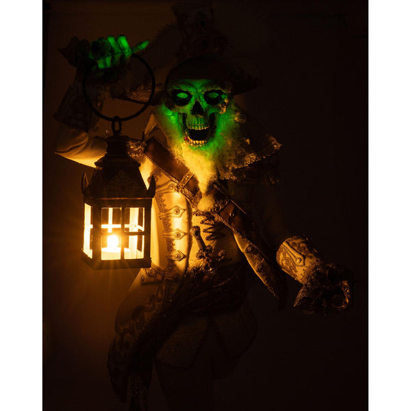 Load image into Gallery viewer, Katherine's Collection Captain Skully Swashbuckler With Lantern Wall Piece