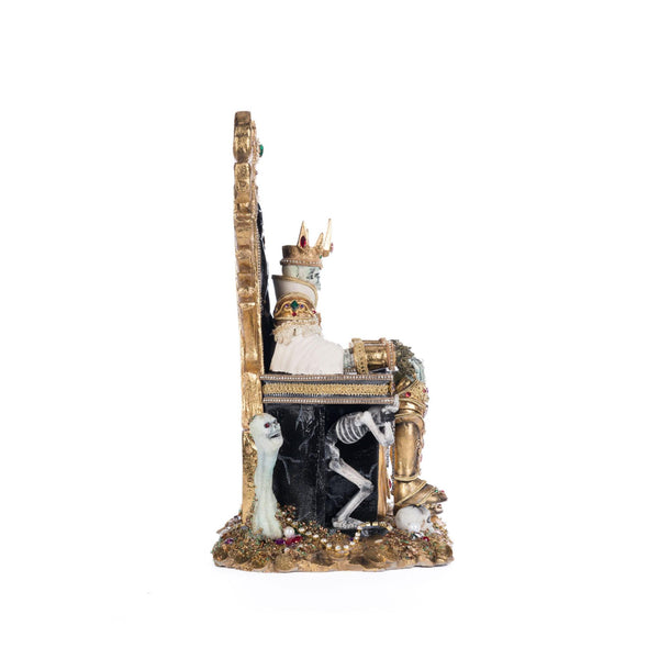 Load image into Gallery viewer, Katherine's Collection Captain Skully Swashbuckler Pirate King In Chair