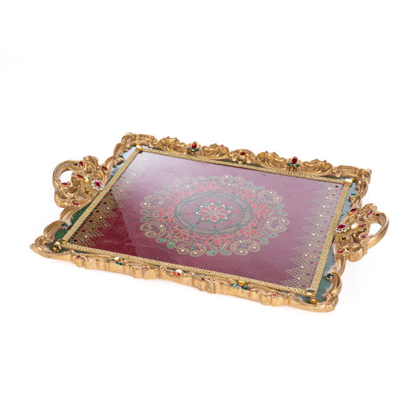 Load image into Gallery viewer, Katherine's Collection Christmas Castle Serving Tray