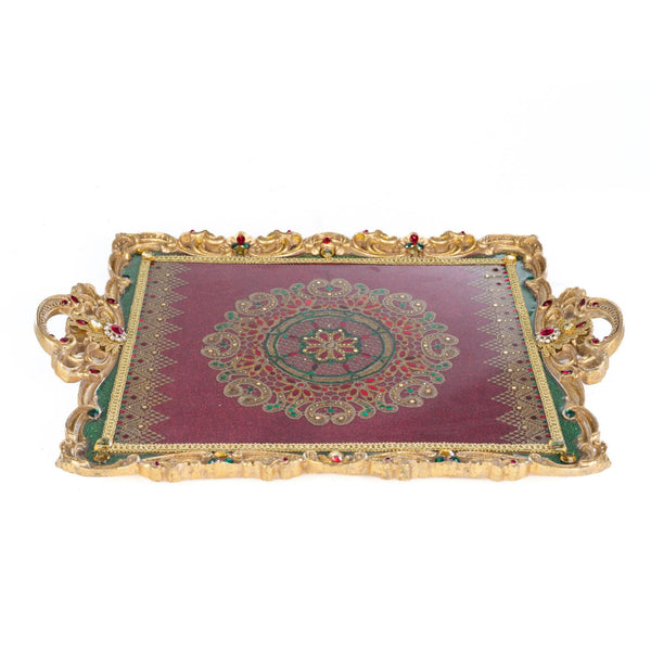 Load image into Gallery viewer, Katherine's Collection Christmas Castle Serving Tray