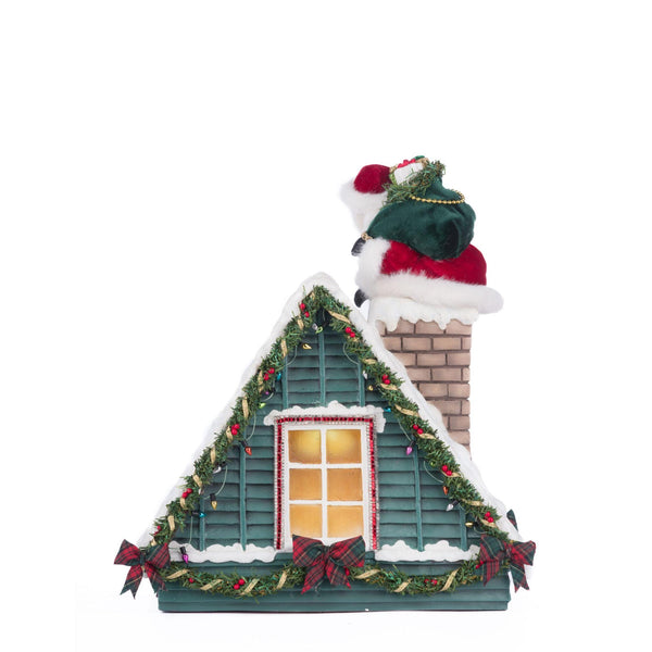 Load image into Gallery viewer, Katherine's Collection Santa In Chimney Christmas Countdown