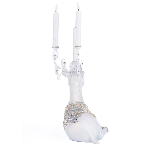 Load image into Gallery viewer, Katherine's Collection Crystal Christmas Sitting Deer Candle Holder