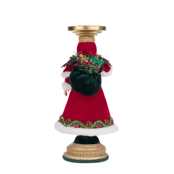 Load image into Gallery viewer, Katherine's Collection Holiday Magic Santa Candlestick