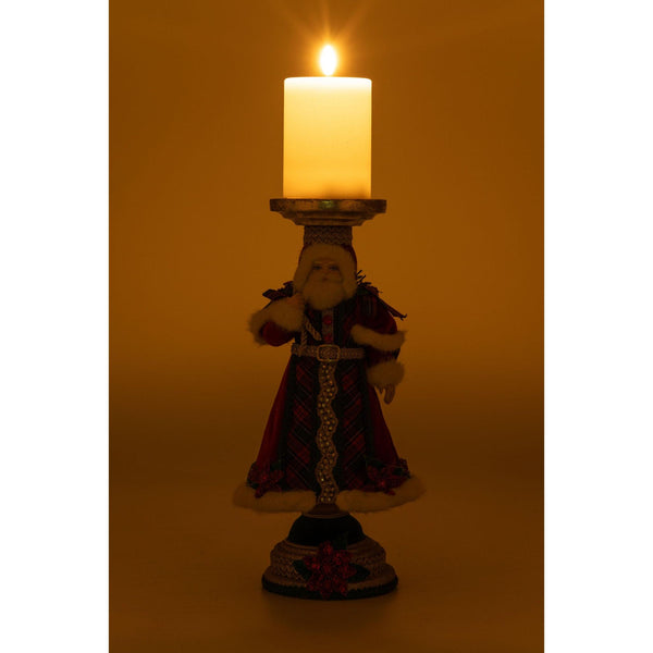 Load image into Gallery viewer, Katherine's Collection Holiday Magic Santa Candlestick