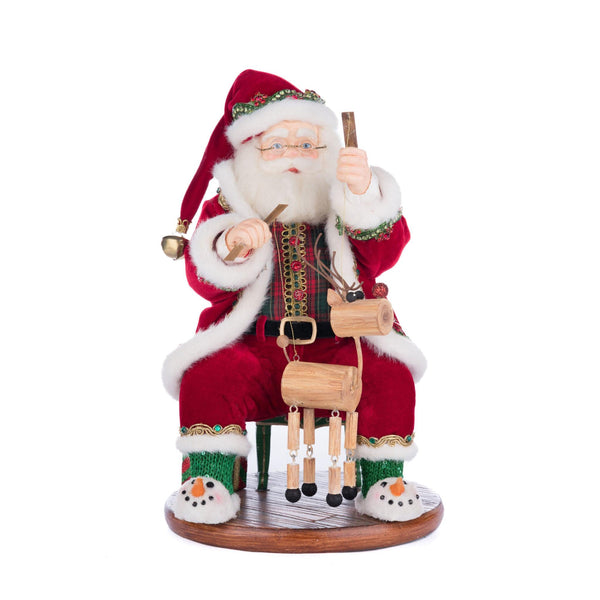 Load image into Gallery viewer, Katherine's Collection Holiday Magic Santa With Marionette