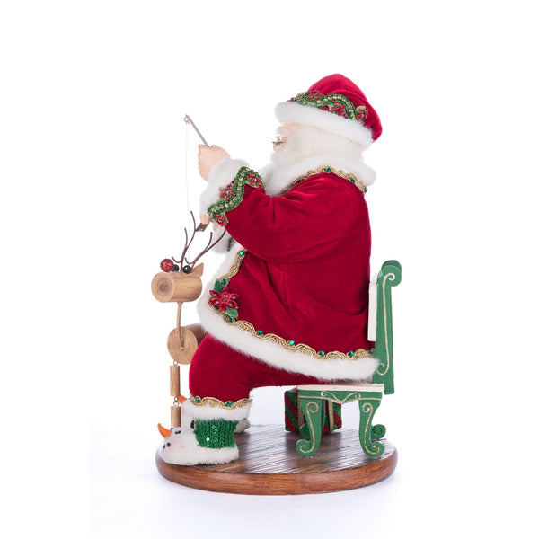 Load image into Gallery viewer, Katherine's Collection Holiday Magic Santa With Marionette