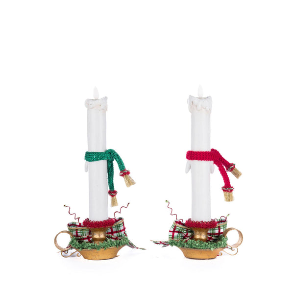 Load image into Gallery viewer, Katherine's Collection Village Of Holly Woods Caroling Candles Assortment of 2