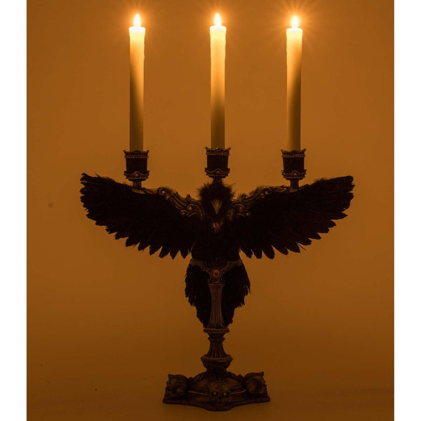 Load image into Gallery viewer, Katherine's Collection Macabre Crow Candelabra