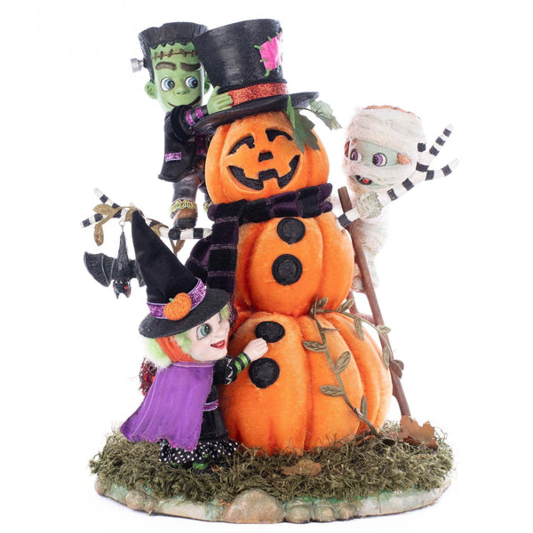 Load image into Gallery viewer, Katherine's Collection Ghouls Building Pumpkin Man