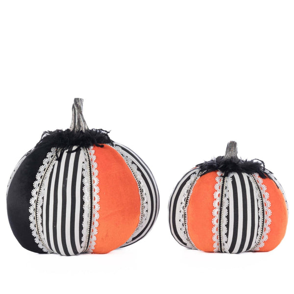 Load image into Gallery viewer, Katherine's Collection Macabre Pumpkins Set of 2