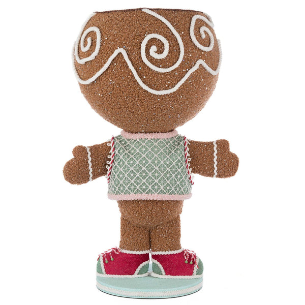 Load image into Gallery viewer, Katherine's Collection Stick E. Sweet Gingerbread Boy Candy Container