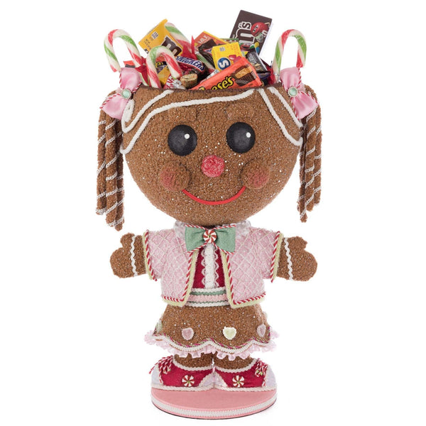 Load image into Gallery viewer, Katherine's Collection Sugar E. Sweet Gingerbread Girl Candy Container