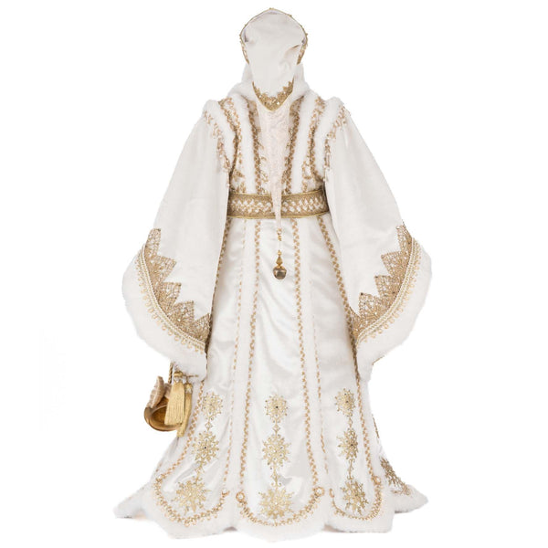 Load image into Gallery viewer, Katherine's Collection Golden Leaf Santa Doll