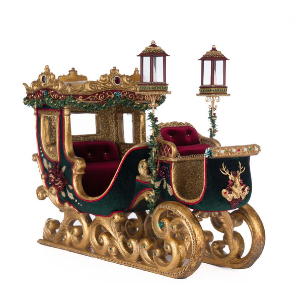 Load image into Gallery viewer, Katherine's Collection Winter Balsam and Berry Sleigh