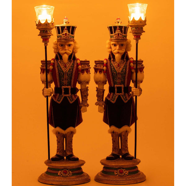 Load image into Gallery viewer, Katherine's Collection Christmas Ball Nutcracker Votive Assortment of 2