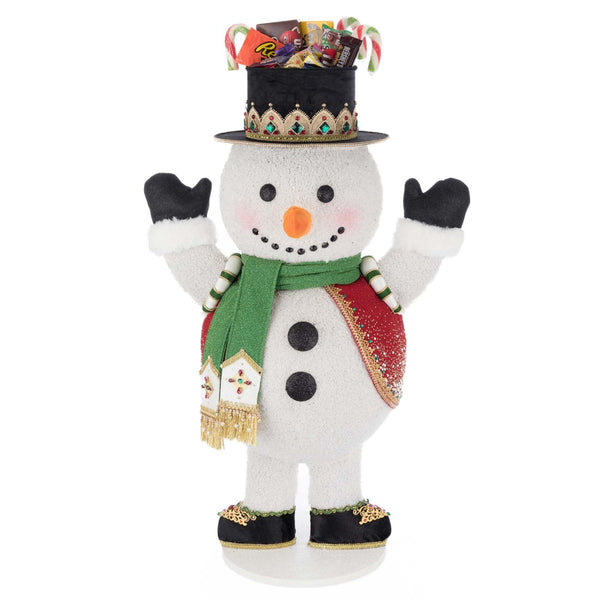 Load image into Gallery viewer, Katherine's Collection Christmas Ball Snowman Candy Container