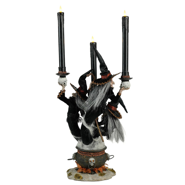 Load image into Gallery viewer, Katherine's Collection Witchy Witches Candelabra