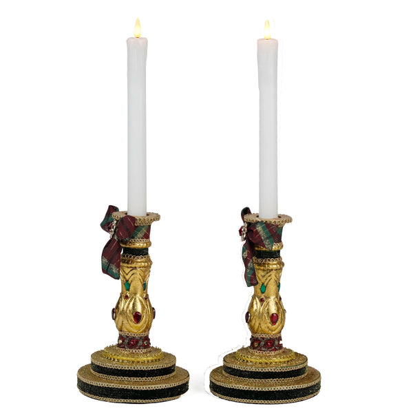Load image into Gallery viewer, Katherine's Collection Timeless Candlesticks Set of 2