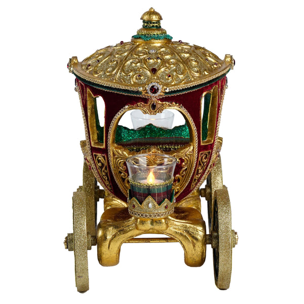 Load image into Gallery viewer, Katherine's Collection Timeless Carriage Centerpiece with Tea Lights
