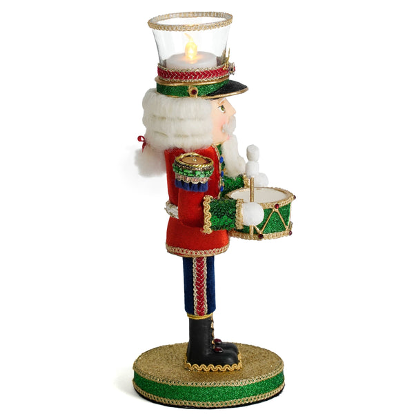 Load image into Gallery viewer, Katherine's Collection Drumming Nutcracker Votive Holder