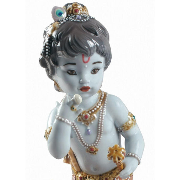 Load image into Gallery viewer, Lladro Krishna Butterthief Figurine