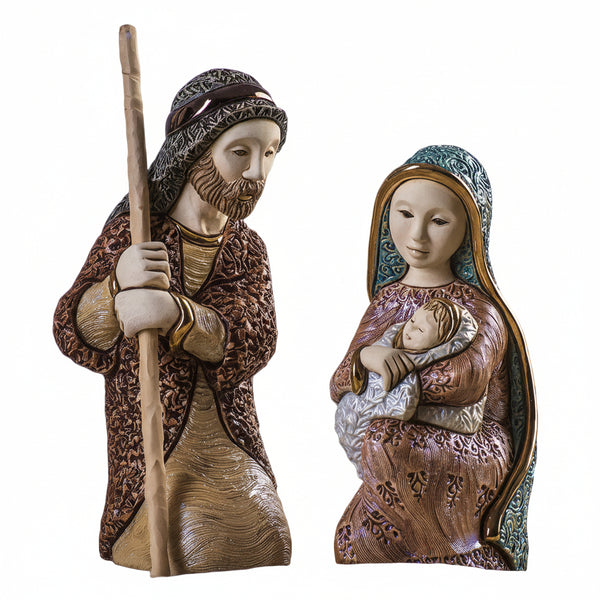 Load image into Gallery viewer, De Rosa Collections Holy Night Mary & Joseph Figurine