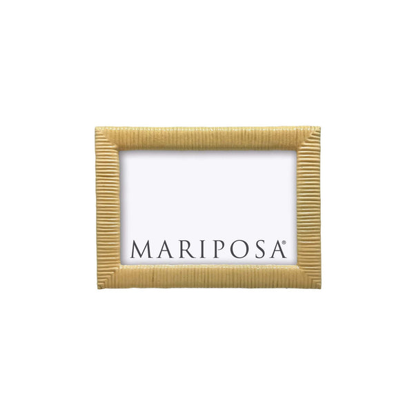 Load image into Gallery viewer, Mariposa Woven Yellow 4x6 Frame