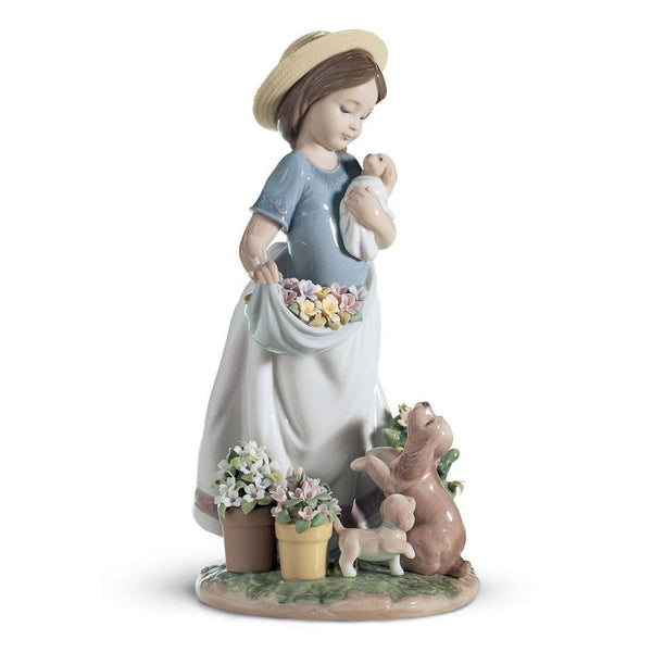 Load image into Gallery viewer, Lladro A Romp In The Garden Girl Figurine
