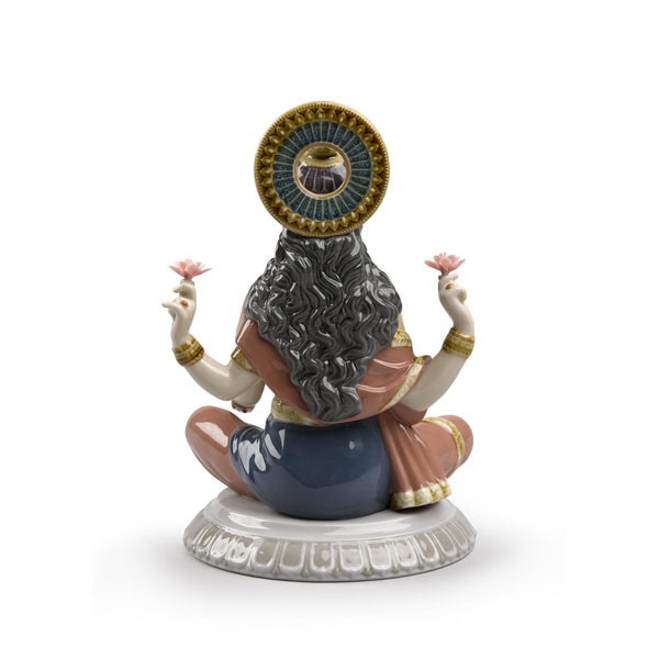 Load image into Gallery viewer, Lladro Goddess Sri Lakshmi Figurine