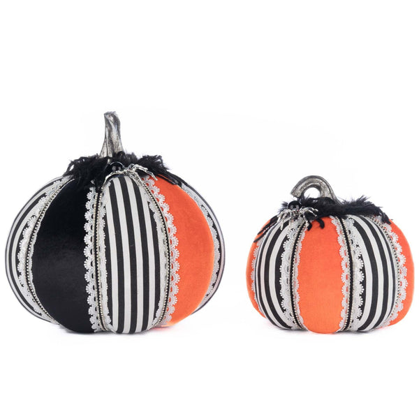 Load image into Gallery viewer, Katherine's Collection Macabre Pumpkins Set of 2