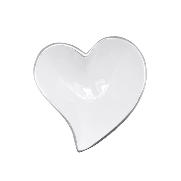 Load image into Gallery viewer, Mariposa White Small Heart Bowl