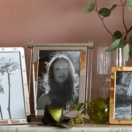 Load image into Gallery viewer, Addison Ross Acrylic & Silver Pillar Photo Frame - 5 x 7 in