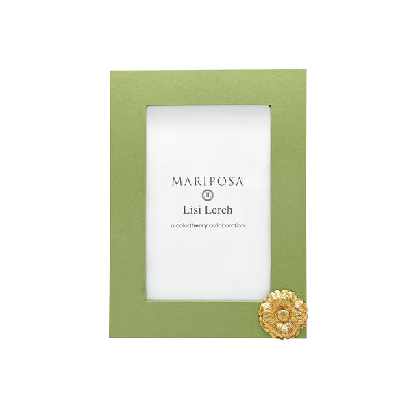 Load image into Gallery viewer, Mariposa Flower Meadow Green 4x6 Frame