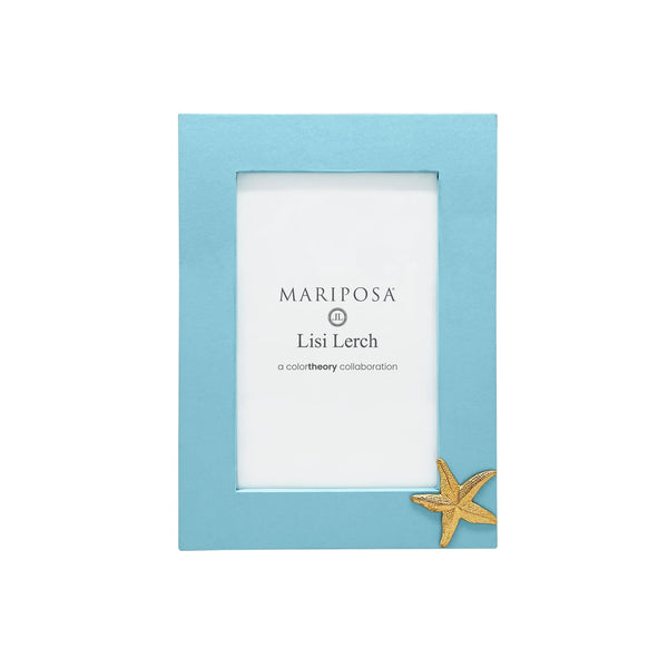 Load image into Gallery viewer, Mariposa Starfish Sky Blue 4x6 Frame
