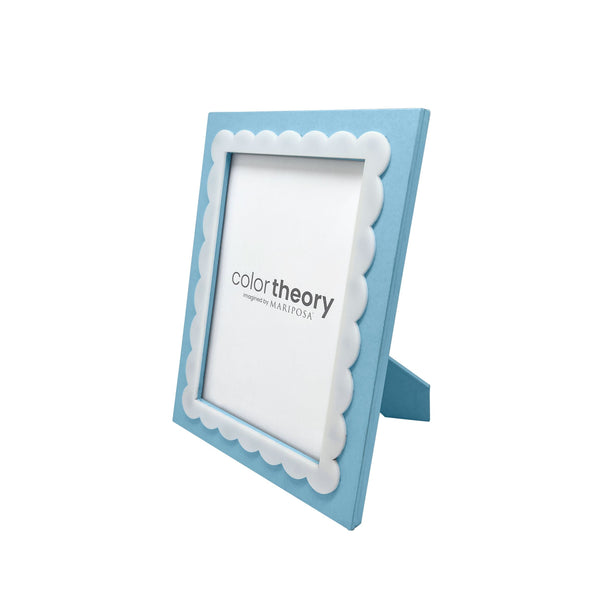 Load image into Gallery viewer, Mariposa Periwinkle Blue Scallop 5x7 Frame