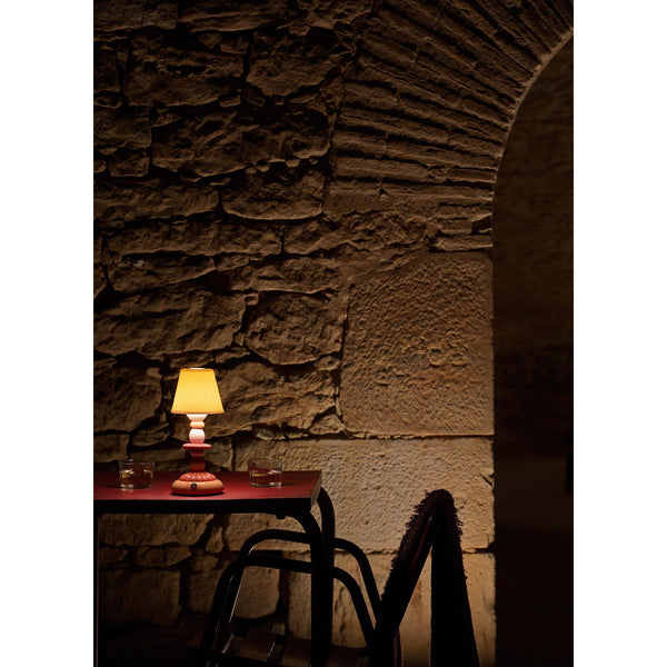 Load image into Gallery viewer, Lladro Lotus Firefly Table Lamp - Coral