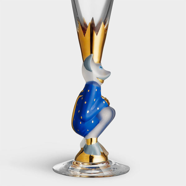 Load image into Gallery viewer, Orrefors Sparkling Devil Champagne Blue