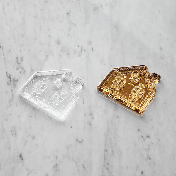 Load image into Gallery viewer, Orrefors 2025 Annual Holiday Ornament Gingerbread House - 21k Gold