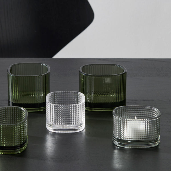 Load image into Gallery viewer, Orrefors Magica Votive Super Circle Green Small