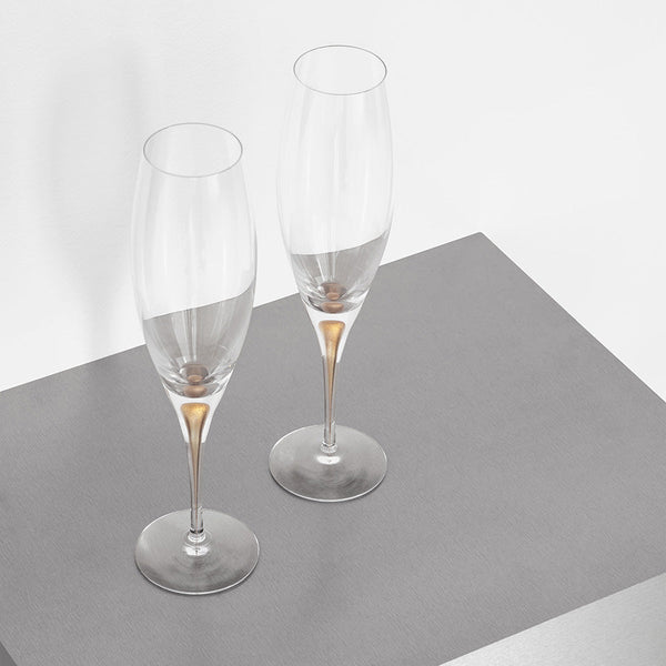 Load image into Gallery viewer, Orrefors Intermezzo Champagne Gold - Set of 2