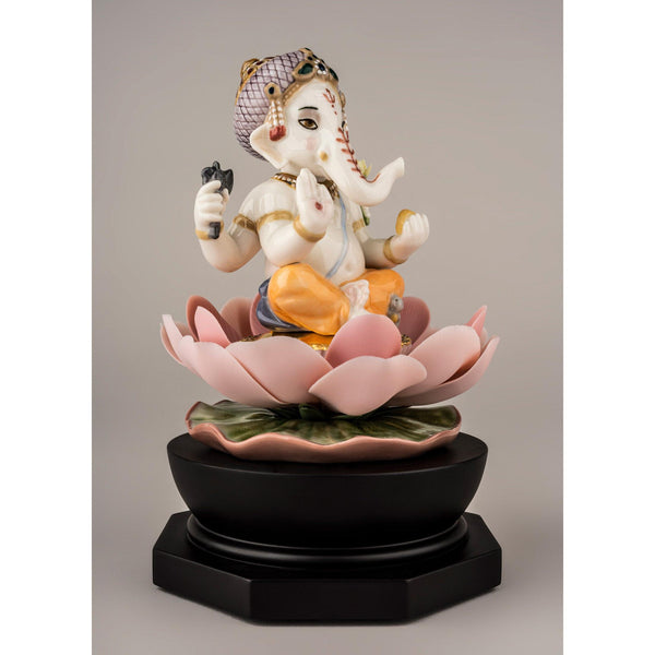 Load image into Gallery viewer, Lladro Padmasana Ganesha Figurine