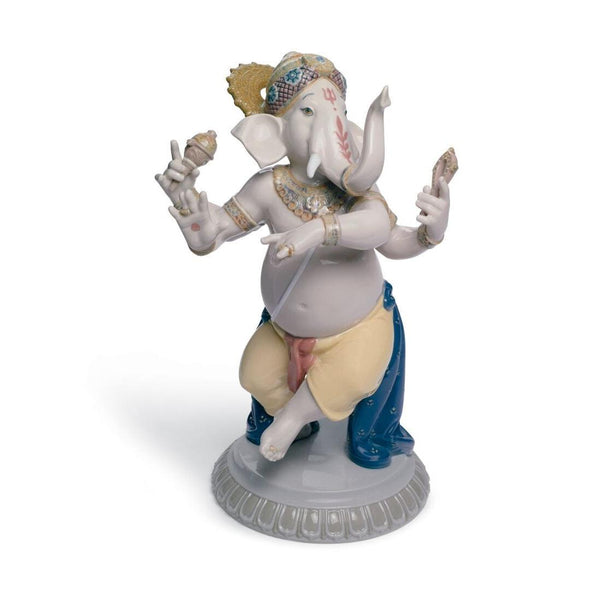 Load image into Gallery viewer, Lladro Dancing Ganesha Figurine