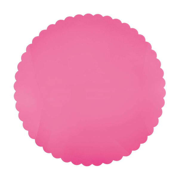 Load image into Gallery viewer, Mariposa Pink Scalloped Acrylic 15" Placemat Set of 2