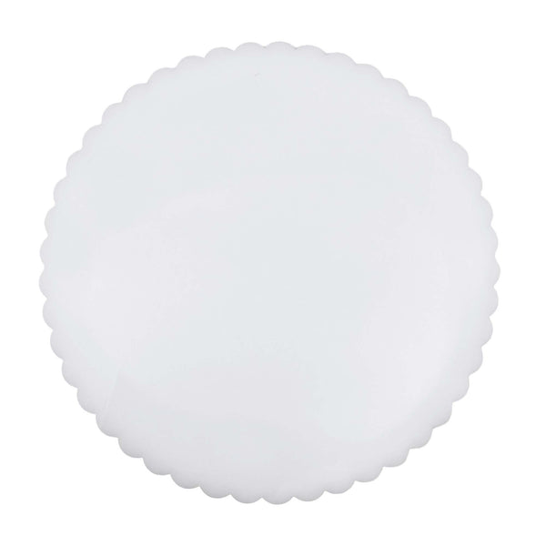 Load image into Gallery viewer, Mariposa White Scalloped Acrylic 15" Placemat Set of 2