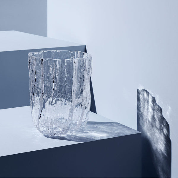 Load image into Gallery viewer, Kosta Boda Crackle Clear Vase Tall