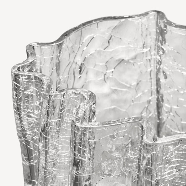 Load image into Gallery viewer, Kosta Boda Crackle Clear Vase Tall